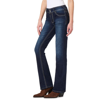 WallFlower Women's Instastretch Luscious Curvy Bootcut Jeans, Betsy, XXX-Small