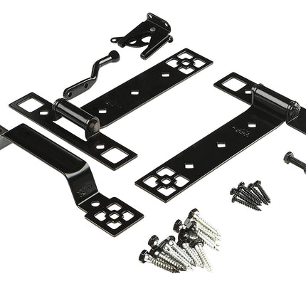 National Hardware N109-316 Craftsman Gate Kit, Bla
