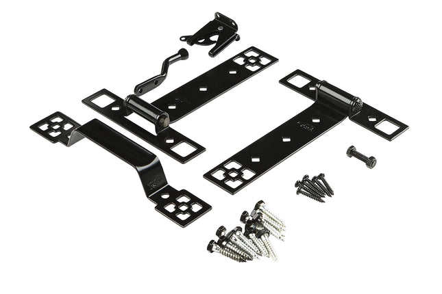 National Hardware N109-316 Craftsman Gate Kit, Bla