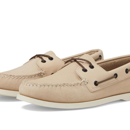 Sperry Zapatos náuticos de hombre Authentic Original 2-Eye Seasonal, crema en relieve, 6.5, crema en relieve, 6.5