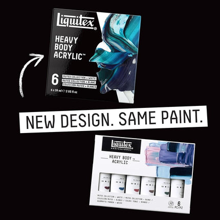 Liquitex Professional Acrylic Heavy Body Set of 6 x 59 ml Muted Colours