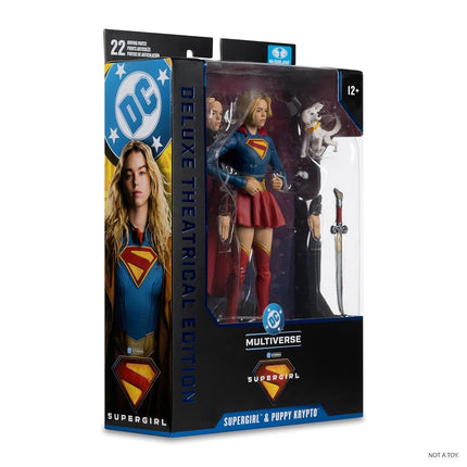 McFarlane DC Multiverse Supergirl and Baby Krypto (Supergirl Movie) 7in Action Figure (Deluxe Theatrical Edition) Toys