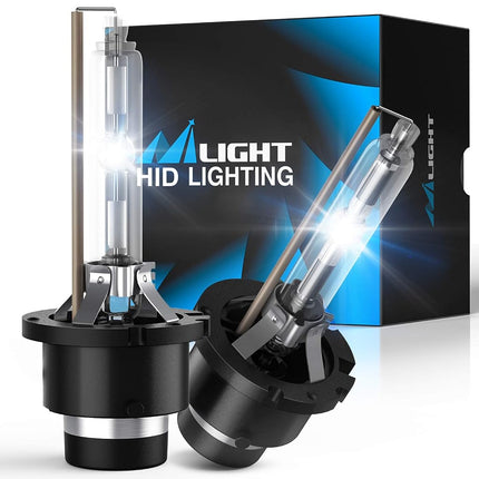 Nilight D2S HID Bulbs, 6000K Diamond White Xenon R