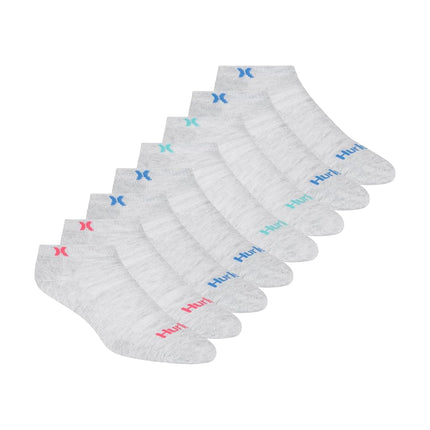 Hurley Women's 8 Pack Sport Ultra Soft Low Cut Soc
