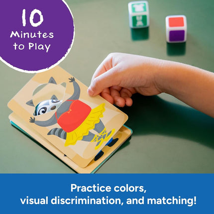 Educational Insights Raccoon Rumpus Game, Dice Rolling Color Matching Preschool Game, Ages 3+
