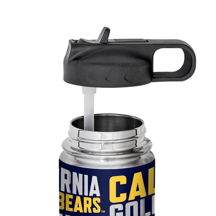 Rico Industries NCAA Cal Berkeley Golden Bears 22oz Stainless Steel Tumbler with Lid - Great for Coffee, Tea, Water or Cocktails