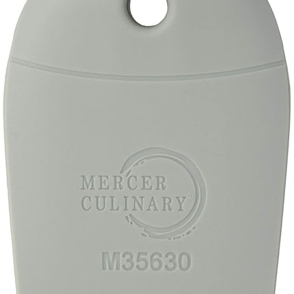 Mercer Culinary M35630 Spatule de dressage en silicone, encoche carrée graduée, marron