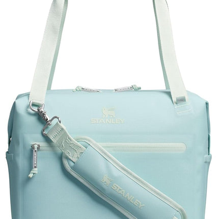 Stanley Julienne Midi Cooler Bag and Lunch Box, 12 Quarts | 20 Cans Cooler with Handles and Strap | Stays Cold for Hours | Insulated Travel Bag with Zip | BPA Free | Sea Foam