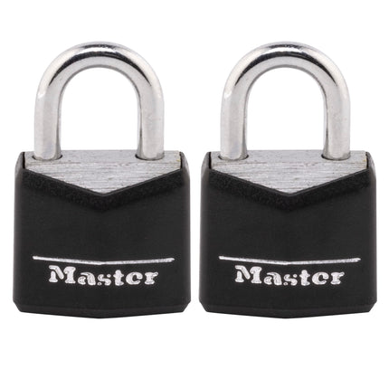 Master Lock 121T Padlock, Covered Aluminum Lock, B