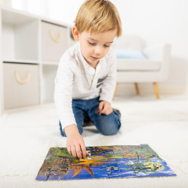 Melissa & Doug 60 Piece Land of Dinosaurs Cardboard Jigsaw