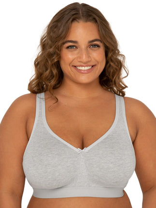 Fruit of the Loom Women's Plus Size Wireless Cotto
