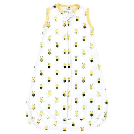 Hudson Baby Bebé Algodón Manga Larga Saco de Dormir, Manta, Daisy Bee sin Mangas, 3-9 Meses