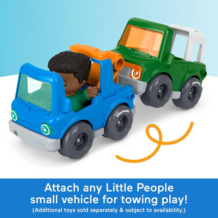 Fisher-Price Little People Roadside Tow & Go Figure & Vehicle Set