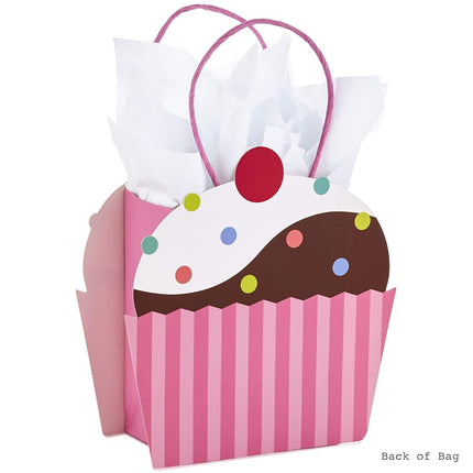 Hallmark 5WDB1133 Small Tissue Paper (Cupcake) Gift Bag Pink