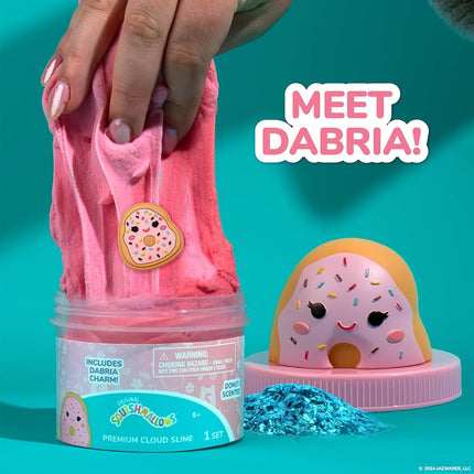 Original Squishmallows Dabria The Donut Premium Cloud Slime, Donut-Scented, Squishmallows Party Favors for Kids 8-12, Girl Toys 8-10 Years Old, Slime Kit for Girls Ages 8-12, Slime for Kids