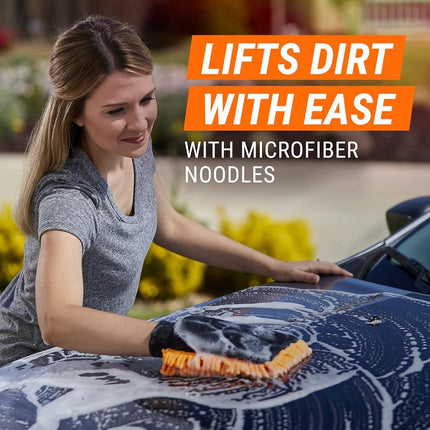 Armor All Microfiber Car Wash Mitt, Car Wash Glove for Clean Cars, Trucks, Motorcycles, 2 Each