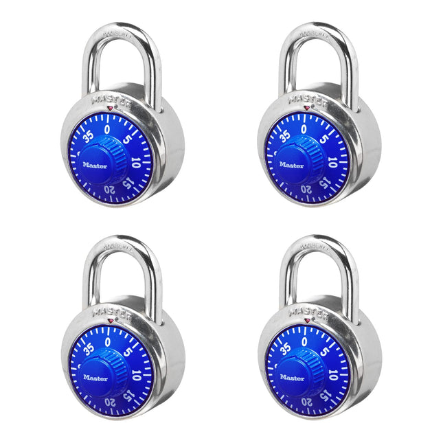 Master Lock 1506D Locker Combination Padlock, 4 Pa