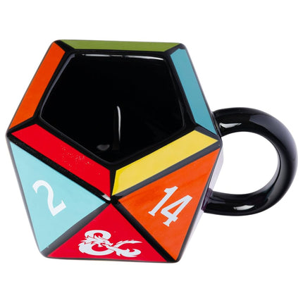 Silver Buffalo Dungeons and Dragons Fantasy Game, 3D Sculpted Mug, 20oz