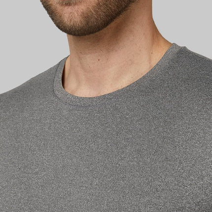 32 Degrees Mens 4 Pack Cool Crewneck T-Shirt | Anti-Odor | Quick Drying | 4-Way Stretch, 2 White /2 Grey Heather, XL