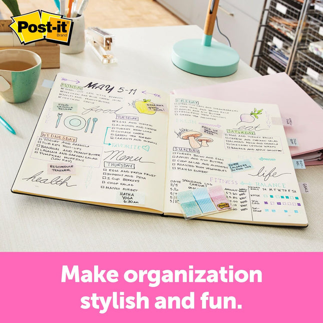 Post It Flags Printed 1" Astd Gradient