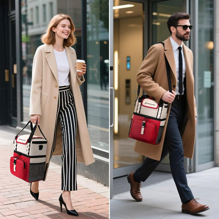 Maelstrom Fiambrera para Mujer, Bolsa de Almuerzo Aislada de 20L para Hombre, Bolsa Térmica de Doble Cubierta a Prueba de Fugas, Nevera Portátil Blanda con Tapa Abatible de Acceso Rápido
