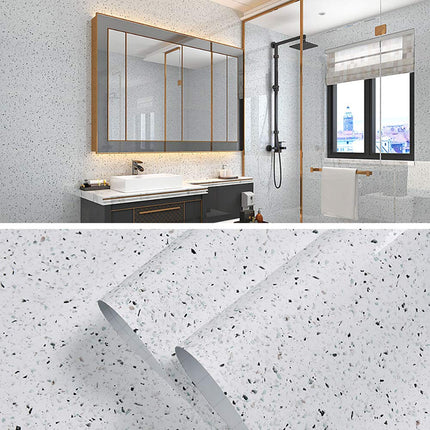 MelunMer White Wallpaper Marble Contact Paper for Countertops 15.7”×276”