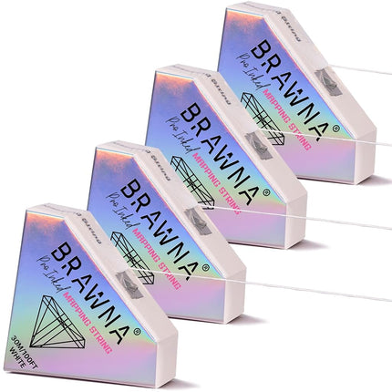 BRAWNA White Brow Mapping string for Eyebrow Measu