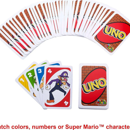Mattel Games UNO Super Mario Card Game, Ages 7+, Players 2-10