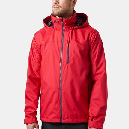 Helly-Hansen Men's Crew Hooded Jacket 2.0, 162 Red, X-Large
