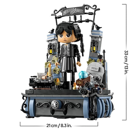 LEGO Wednesday Addams Figure Set, Collectible Building Toy for Kids, Includes 2 Faces & Outfits, plus Classic Character Thing for Creative Role Play, Birthday Gift for Girls and Boys 76780