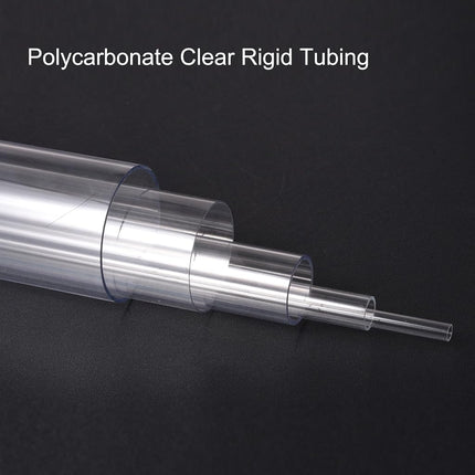 uxcell Rigid Round Clear Tubing 86mm(3.38'') ID x 90mm(3.54'') OD x 1Ft Length Plastic Tube