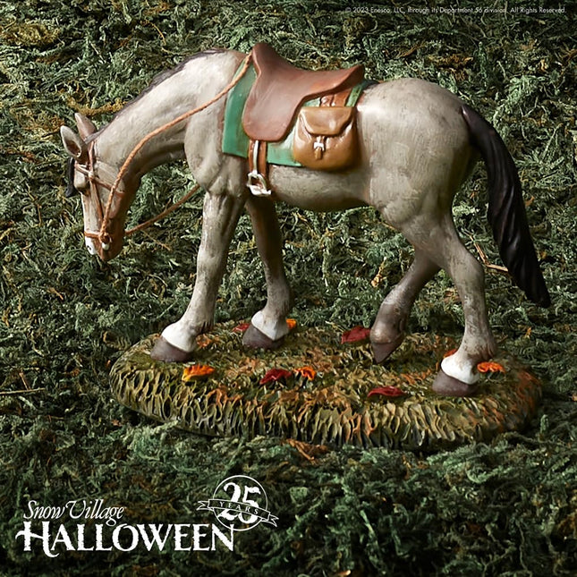 Department 56 Snow Village Halloween Accessories Gunpowder The Horse Figurine, 3.2 Inch, Multicolor