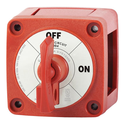 Blue Sea Systems 6004 m-Series Battery Switch ON/OFF Locking, Red