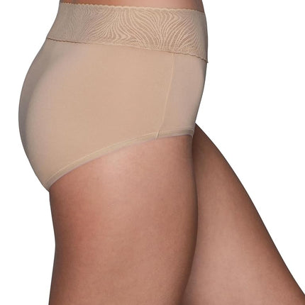 Vanity Fair Women's Effortless Brief Knickers Panty, 18, Natural