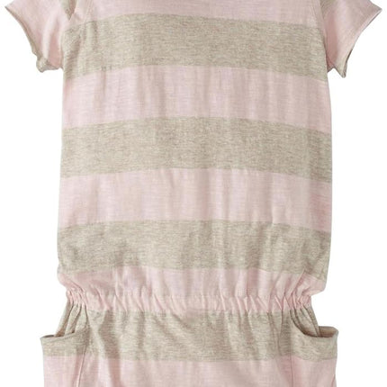 Burt's Bees Baby Little Girls' Rugby Pocket Dress (Toddler/Kid) - Petal Pink - 6 Years
