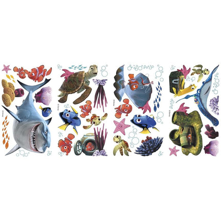 Disney RMK2059SCS RoomMates Children's Repositonable Wall Stickers Finding Nemo, Multi-Color, 101.6 cm L X 45.7 cm W