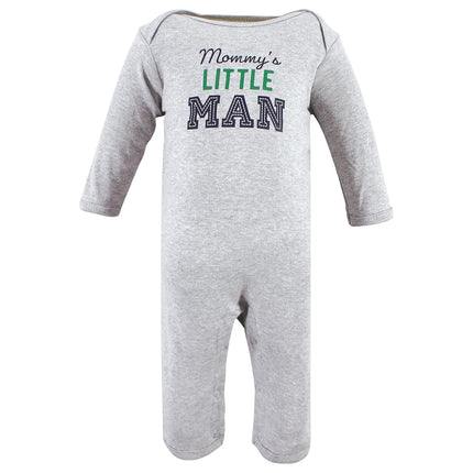 Hudson Baby baby-girls Cotton Coveralls, Love Mom, 12-18 Months