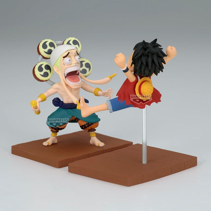 Banpresto Monkey D. Luffy & Enel One Piece - World Collectable Log Stories 8cm Figure