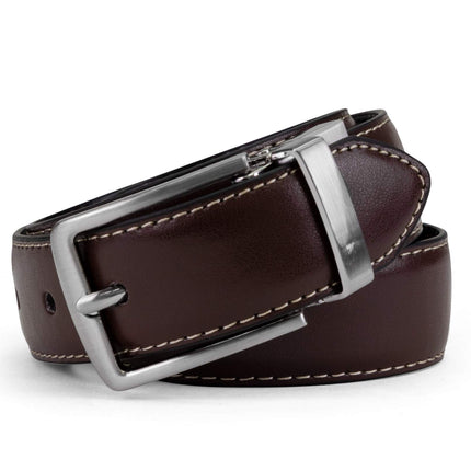 Steve Madden Boys' Reversible Belt for Kids, Brown/Black, L