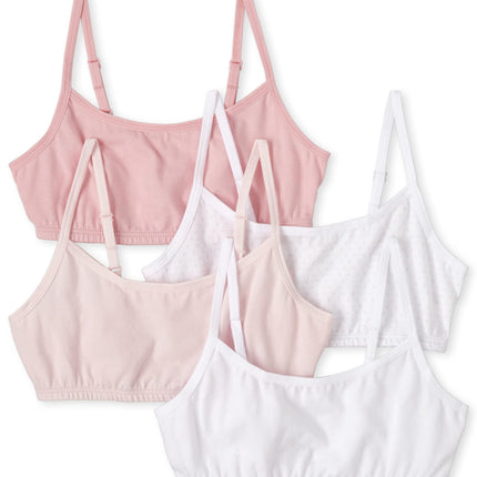 The Children's Place Girls' Bralette, Pink/White -
