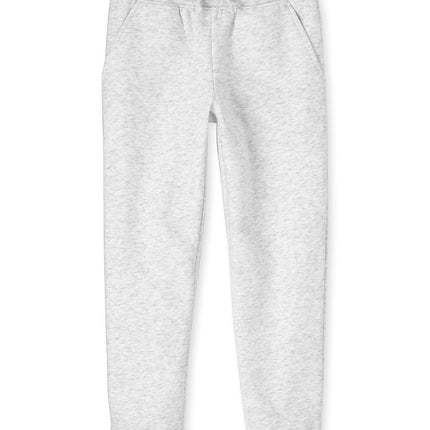 The Children's Place Pantalón jogger de felpa francesa para niña, gris jaspeado, individual, pequeño