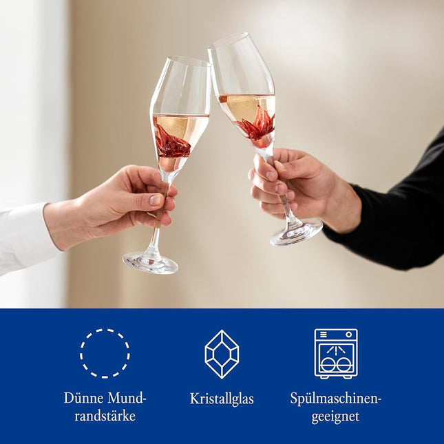 Villeroy & Boch La Divina 4pc Champagne Flute Set 120 mL