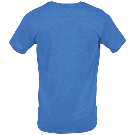 Gildan Unisex-Adult Softstyle Cotton T-Shirt, Style G64000, Multipack, Heather Sapphire (2-Pack), S