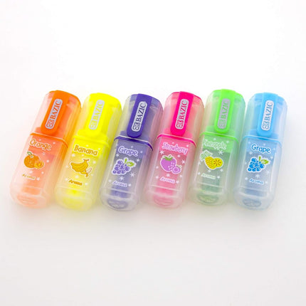 BAZIC Fruit Scented Mini Highlighters (6/Pack)