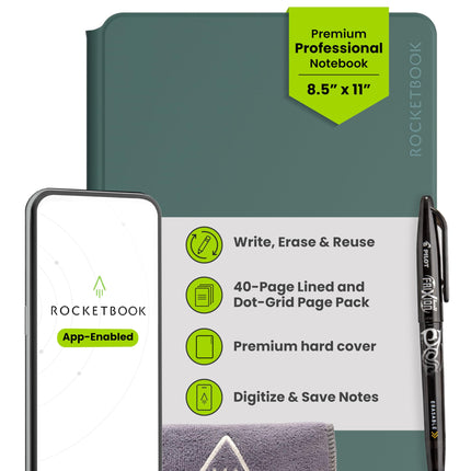Rocketbook PRO 2.0 Reusable Digital Notebook - Sma