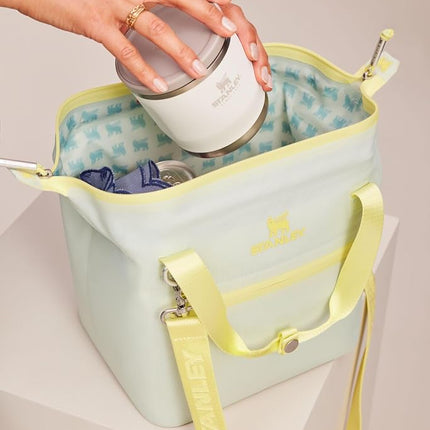 Stanley All Day Julienne Mini Bolsa Nevera Flexible y Fiambrera | Nevera de Poliéster Reciclado para 10 Latas | Mantiene el Frío por 12 Horas | Nevera de Viaje