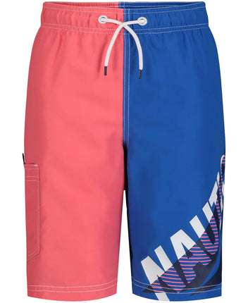Nautica Boys' Swim Trunk with UPF 50+ Sun Protecti