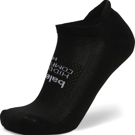 Balega Hidden Comfort Performance No Show Athletic Running Socks for Men and Women (1 Pair)-Ergonomic Fit,Cushioned,Breathable,Moisture-Wicking,Seamless Toe,Black,L