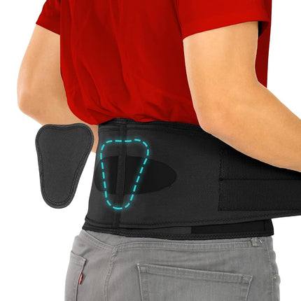 Vive Lower Back Support Brace for Men & Women - Du