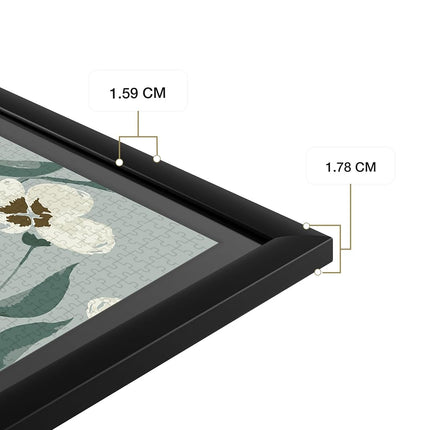 MCS Puzzle Frame 51x68.5 cm (20x27 in) Black for Finished Puzzles, Vertical & Horizontal Wall-Mounted Large Pictures Frame for Display & Preservation (1-Pack)
